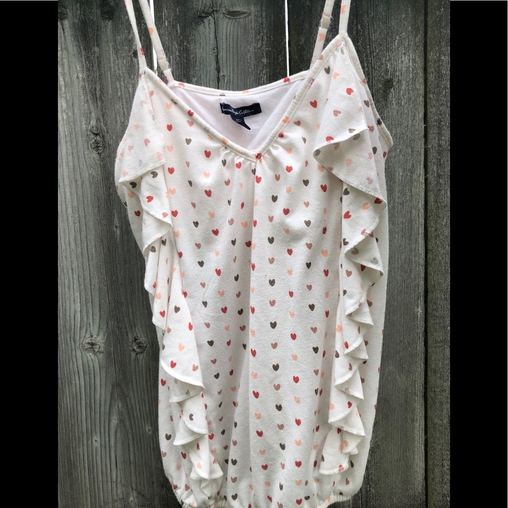 American Eagle Women’s heart blouse